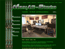 Tablet Screenshot of maniac-studio.de